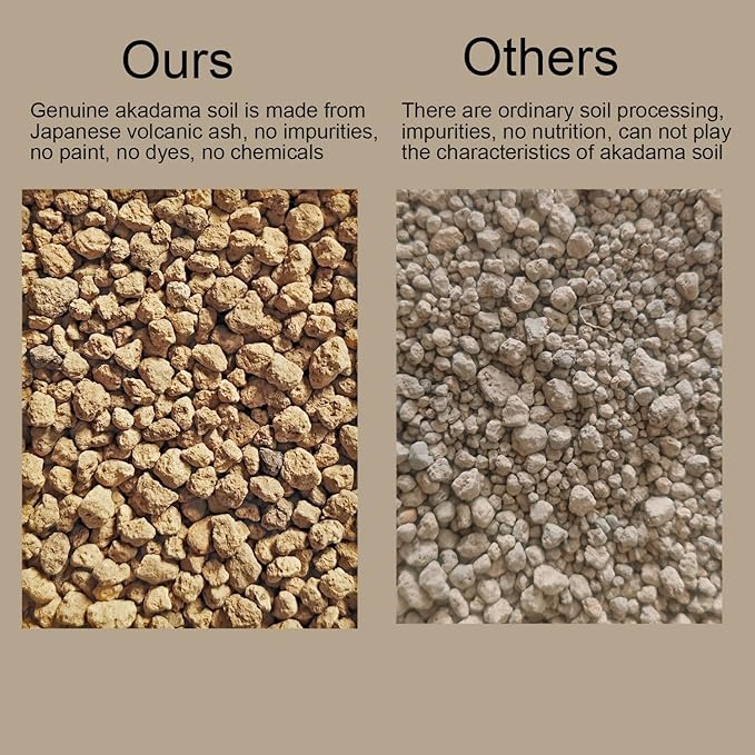 Rurtsva Akadama Bonsai Soil 2lbs Horticultural Potting Soil Amendment Cacti Succulent Plant Soil, Prevent Over Water, Provides Optimal Water Retention, Fast Drainage, YFAK000