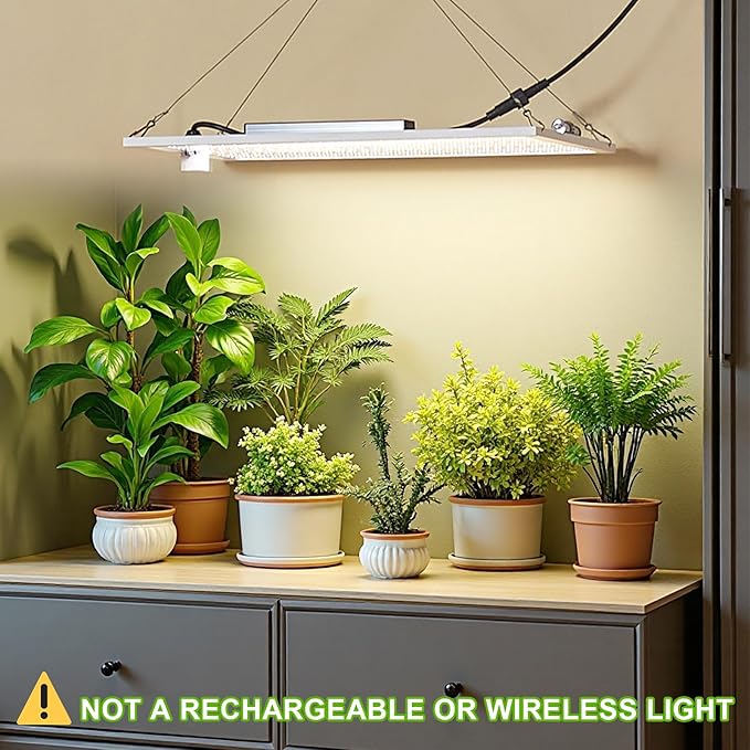 Ceiling Grow Light for Indoor Plants, yadoker 540 LEDs Full Spectrum Halo Plant Light, Safe Voltage Growing Lamp with 4/8/12H Auto Timer, 10 Level Dimmable, Grow Lamp for Tall Large Indoor Plants