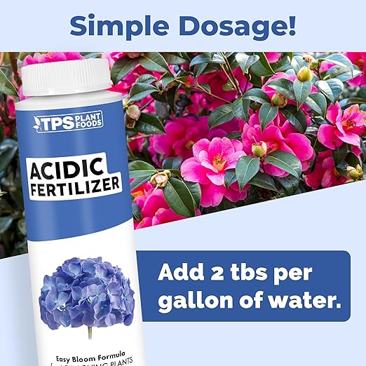 Acidic Fertilizer – Liquid Plant Supplement for Lower Soil pH, Better Nutrient Uptake & Healthier Acid-Loving Plant Growth, 8 oz