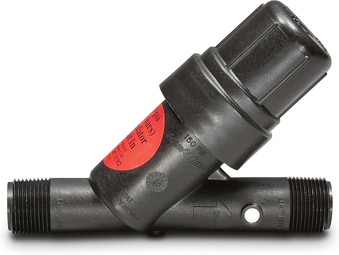 Rain Bird PRF07530S Drip Irrigation in-Line 30 PSI Pressure Regulating Y Filter, 3/4" Male Pipe Thread