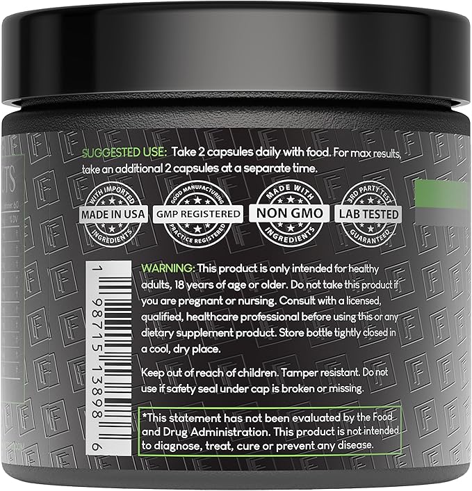 Formulation Factory Crown of Glory 10-in-1 Hair Growth Maximizer, DHT Blocker with Saw Palmetto, Fo-Ti, Collagen, Pumpkin Seed Oil & More, Supports Hair & Scalp Health (4 Month Supply, 240 Capsules)