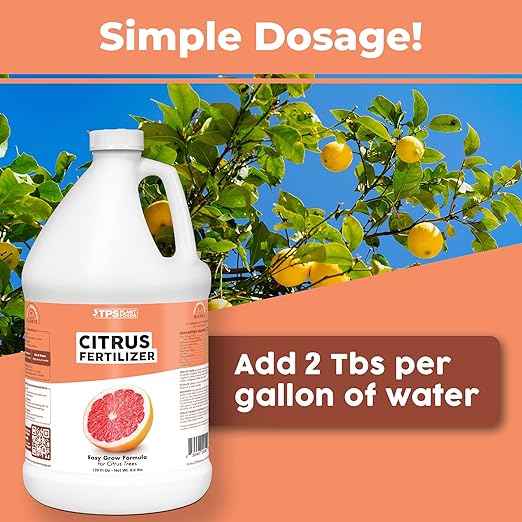Citrus Fertilizer – Liquid Plant Food for Better Flowering, More Fruit & Stronger Trees, 1 Gallon
