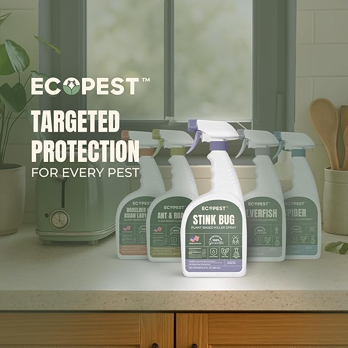 Stink Bug Spray, 22 oz. | Natural, Plant-Based Stink Bug Killer for Indoor and Outdoor | Home Pest Control Spray and Repellent for Stink Bugs | Made with Clove Oil, Safe Around Children and Pets