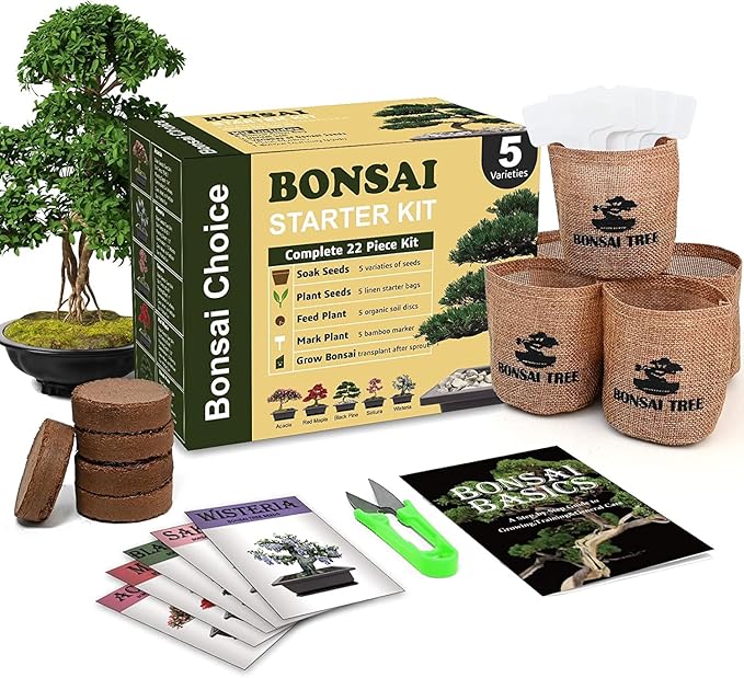 Meekear Indoor Starter Kit with Complete Planting Tools, Gardening DIY Gift for Plant Lovers