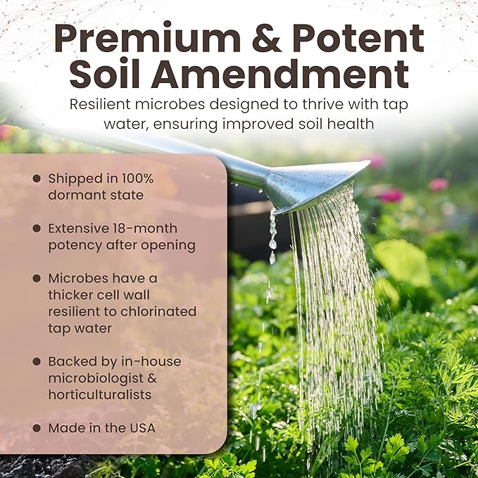 Tribus Organic Microbial Inoculant | Root Booster for Plants, Increases Plant Yield, Root Growth, Flower & Fruit Quality | Visible Root Growth in 24Hrs | Pet & Planet-Safe | Made in The USA | 8.5oz