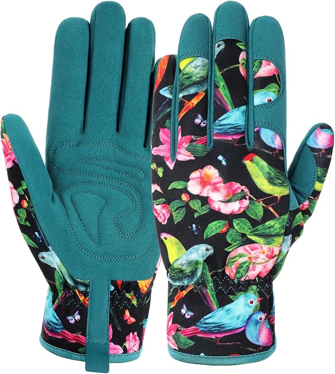 fauson Gardening Gloves - Gardening Gloves for Women Firm Grip Breathable Garden Gloves Thorn Proof for Digging, Planting
