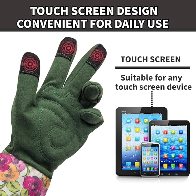 Long Gardening Garden Gloves,Thorn-proof&Puncture Resistance Rose Cactus Gauntlet Glove for Gardener,Gifts
