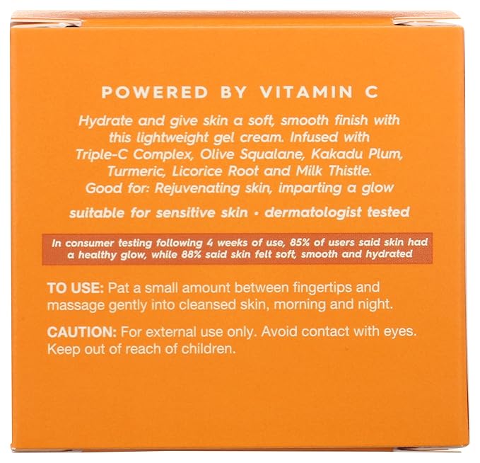Avalon Organics Gel Cream Moisturizer with Vitamin C, 1.7 Oz