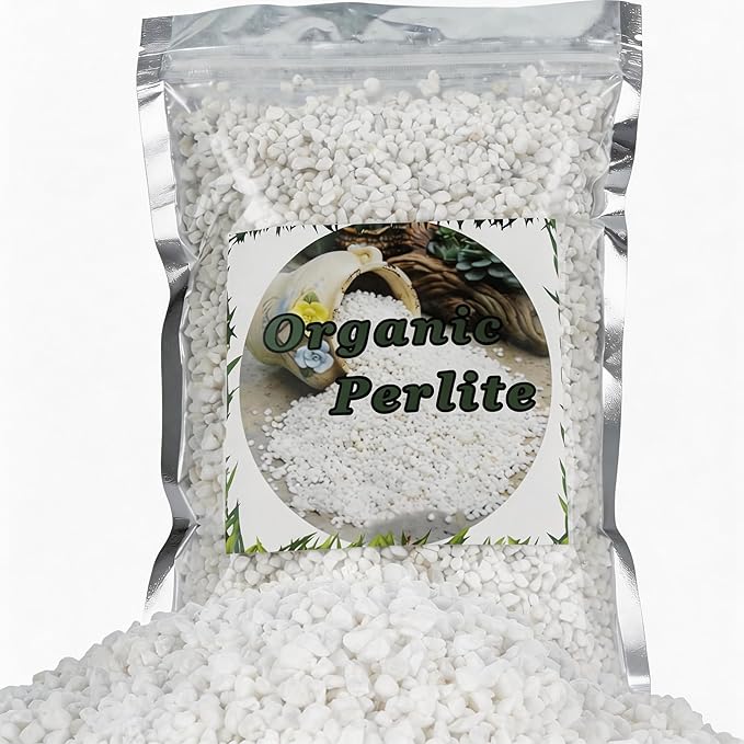 Doter Organic Perlite for Plants, Soil Amendment for Enhanced Drainage and Growth, Ideal for Potting Mixes(2 Quart)