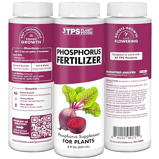 Phosphorus Fertilizer – Liquid Bloom Booster for Strong Roots, Bigger Blooms & Flower Development, 32 oz
