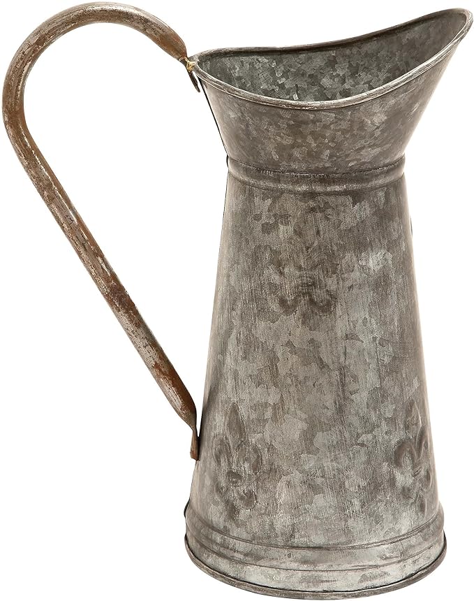 Deco 79 Metal Watering Can Indoor/Outdoor Planter, 10" x 6" x 12", Brown