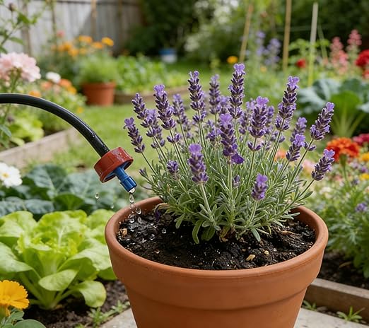 0.5 GPH Pressure Compensating Drippers: 50 Pack Drip Irrigation Spot Emitters Constant Flow Drip Emitters Heads Drip Irrigation Parts for Garden Irrigation System