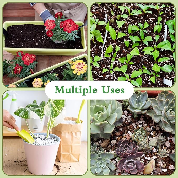 HAINANSTRY Organic Perlite for Plants, Enhances Soil Drainage and Aeration, Perfect Perlite for Plants Indoor & Outdoor, Horticultural Perlite for Gardening, Perfect for Potting Mixes, 2QT