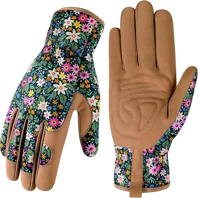 fauson Gardening Gloves - Gardening Gloves for Women Firm Grip Breathable Garden Gloves Thorn Proof for Digging, Planting