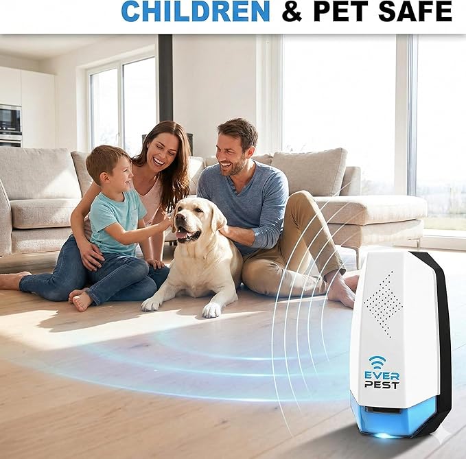 Ultrasonic Pest Repeller Control Plug in 2 Pack- Electronic Insect Defender - Roach Bed Bug Mouse Mosquito - Indoor Reject - for Cockroach Ants Mice Fly Rat Bedbug
