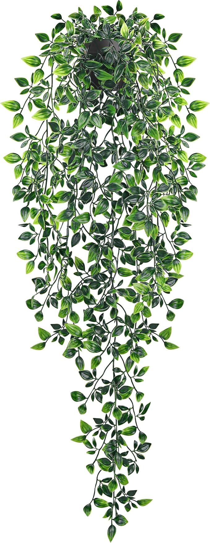 Der Rose 34'' Fake Hanging Plants Artificial Potted Mandala Vine Plants Indoor and Outdoor for Office Home Living Room Bathroom Wall Shelf Decor (1Pack)