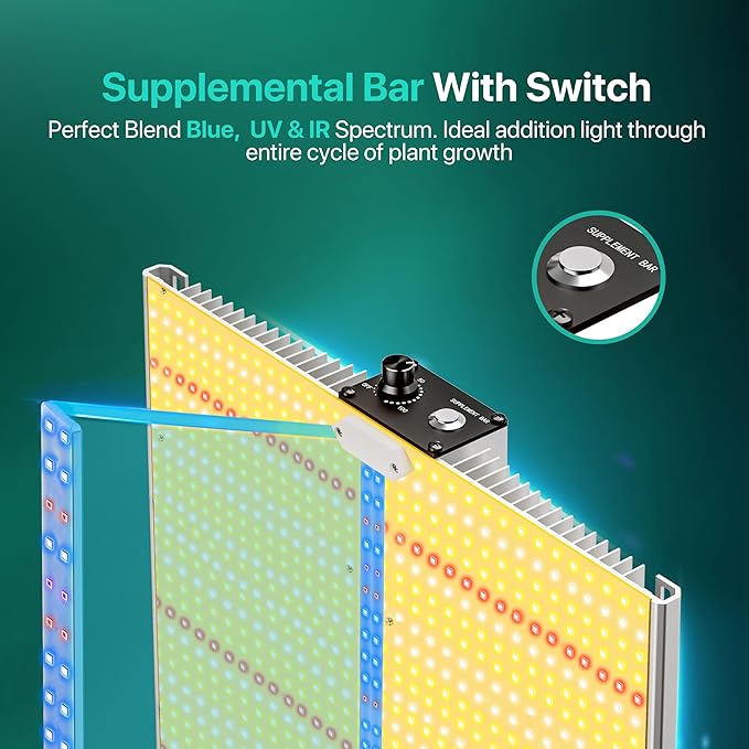2026 Upgraded SH4000 Led Grow Light,Dimmable Full Spectrum LED Growing Lights with UV&IR Module for Indoor Plants Greenhouse Increase Yield & Crop Quality, Plant Growing Lamps,for 5x6 tentt