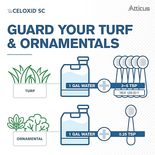 Atticus Celoxid SC Fungicide (8 oz) - Controls Blights, Mildews, Pythium, and Root Rot - 34.5% Cyazofamid