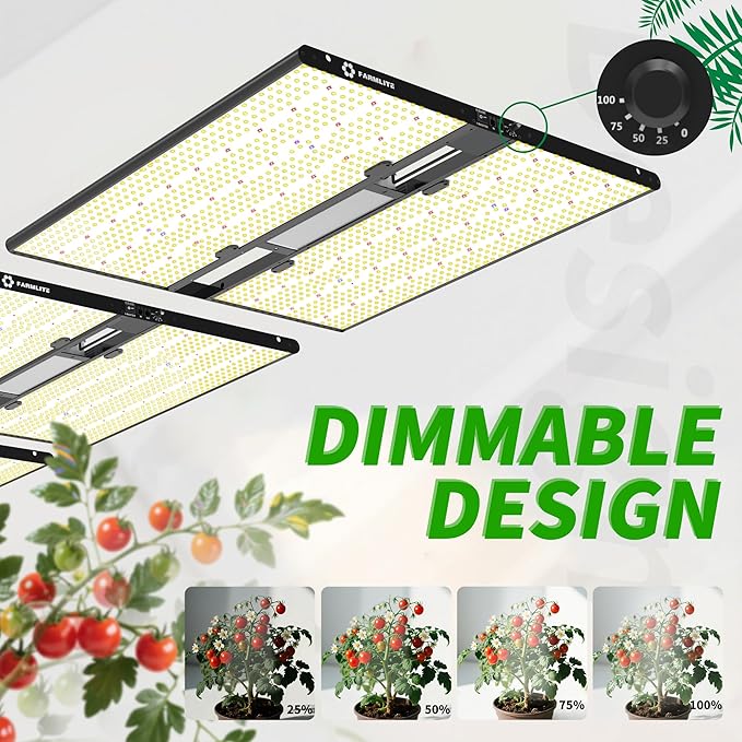 FARMLITE Grow Light for Indoor Plants Grow Light Full Spectrum Led Grow Lights Growing Lamp Daisy Chain Dimmable (400Watts)