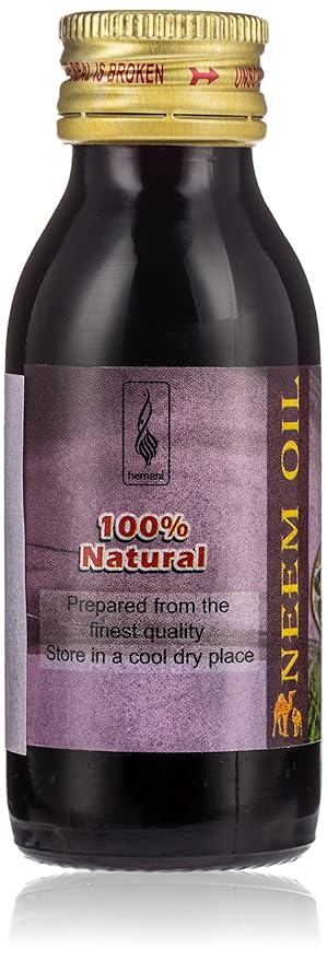 Hemani Neem Oil 60mL - Pure Cold Pressed Oil for Skin & Hair Care | Natural & Halal Certified | Since 1949