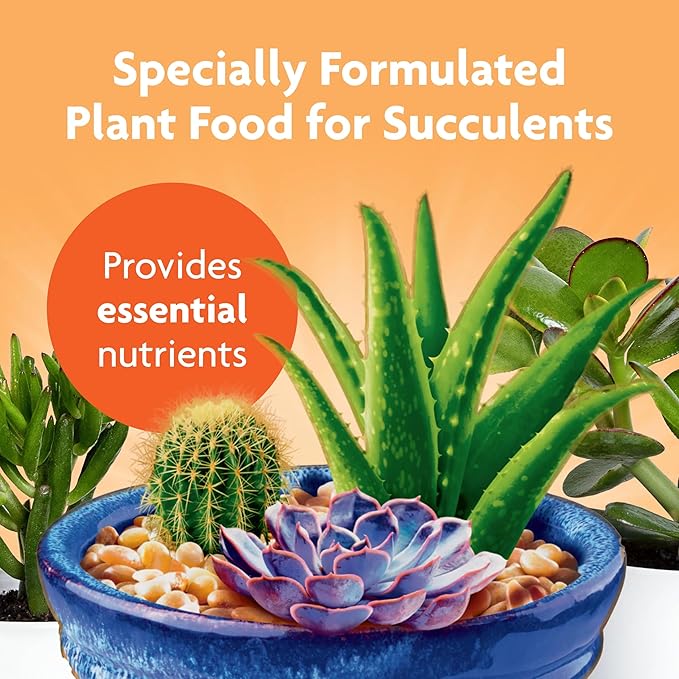 Miracle-Gro Succulent Plant Food - Liquid Fertilizer for Succulents and Cacti including Jade and Aloe, Feed Every 2 Weeks - 8 fl. oz. (2 Pack)