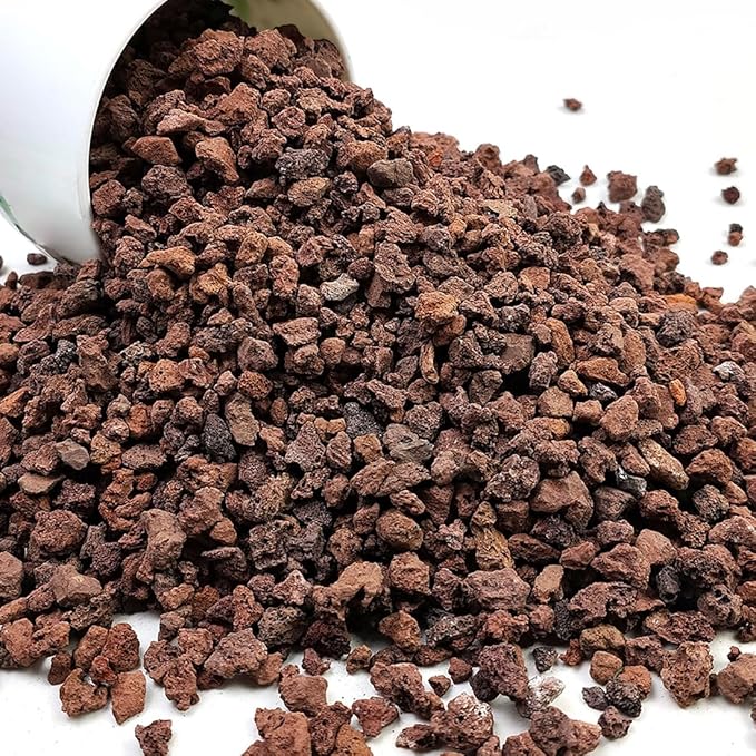 YISZM Red Horticultural Lava Rocks for Plants, 10 lb Succulents Cactus Bonsai Soil Lava Rocks for Aquarium Outdoor Decorative Stones for Craft Projects, Vase Fillers