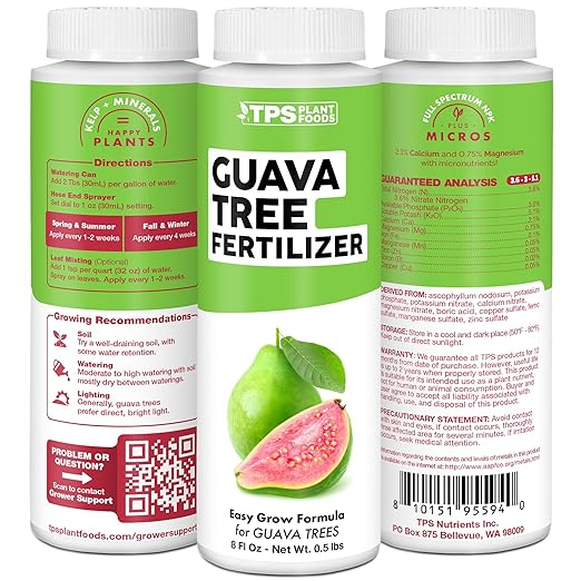 Guava Tree Fertilizer – Liquid Plant Food for More Fruit, Better Flowering & Stronger Root Development, 8 oz