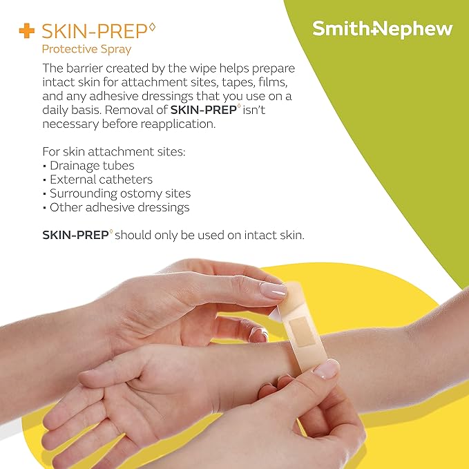 Smith & Nephew SW420200 Skin-PREP Spray, Protective Dressing Spray, Skin Barrier Film, Contains Alcohol, 4 Ounces