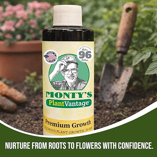 PlantVantage Premium Growth Liquid Plant Fertilizer – NPK Fertilizer (8-16-8) with Zinc & Iron, Liquid Plant Food for Stronger Stems & Larger Leaves, Foliar Spray for Trees, Shrubs & Flowers – 8 oz