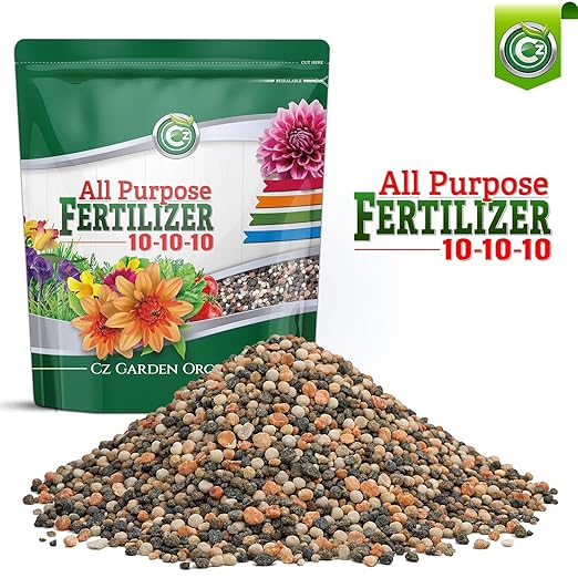 10-10-10 All Purpose Fertilizer - Made in USA - Micronutrients Plant Food for Indoor/Outdoor Plants, Flower Gardens, Fruit & Vegetable Gardens, Trees & Lawns!