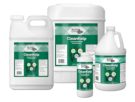 Bloom City Seaweed and Kelp Fertilizer – Liquid Seaweed Supplement for Stronger Roots, Faster Growth & Improved Stress Tolerance, 1 Gallon