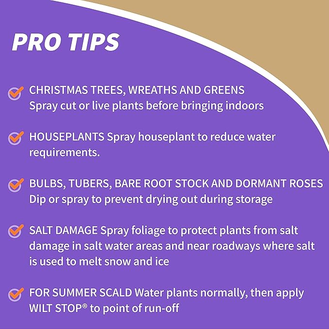 Bonide Wilt Stop, 32 oz Concentrated Anti-Transpirant Plant Protector, Long Lasting Effects, Extend the Life of Plants
