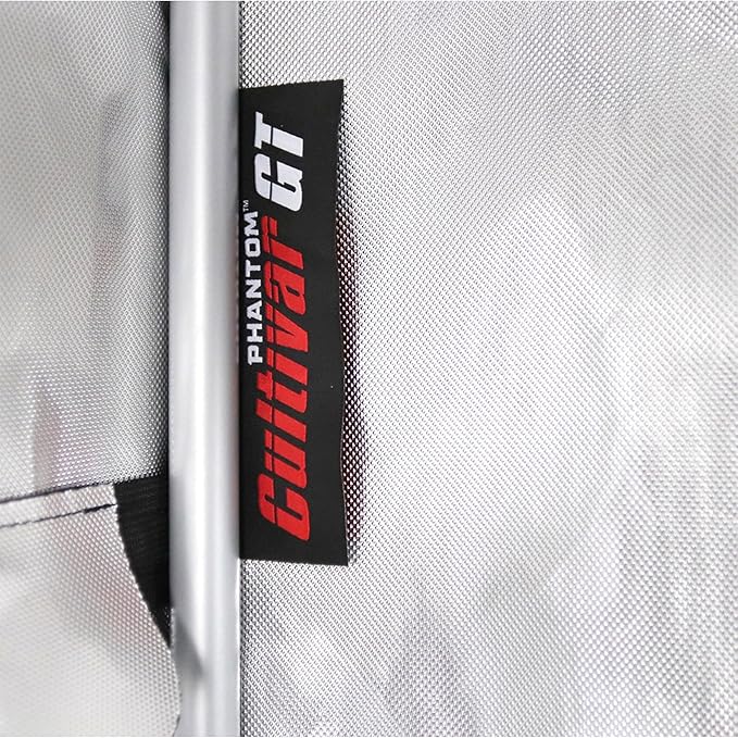 PHANTOM Cultivar GT84 Premium Grow Tent, 96”x48”x80”, Steel Corners, 200 lb Weight Capacity, 22 mm Poles, High Reflectivity Diamond Mylar, Genuine SBS Zippers, 4x8 for Indoor Growing Hydroponics