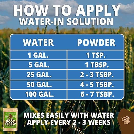 Big Foot Probiotic Root Boost Water Soluble Powder For Established Plants and Transplants - GROW ROOT SIZE, Increase Nitrogen, Grow New Plants from Cuttings, Pea Inoculant - 15 Pounds