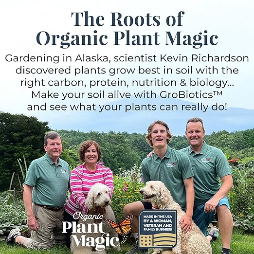 Organic Plant Magic - Fast-Acting Water Soluble Plant Food - All-Purpose Fertilizer Concentrate for Flower, Vegetable, Herb, Fruit Tree, Garden & Indoor Houseplants [One 1/2 lb Bag]