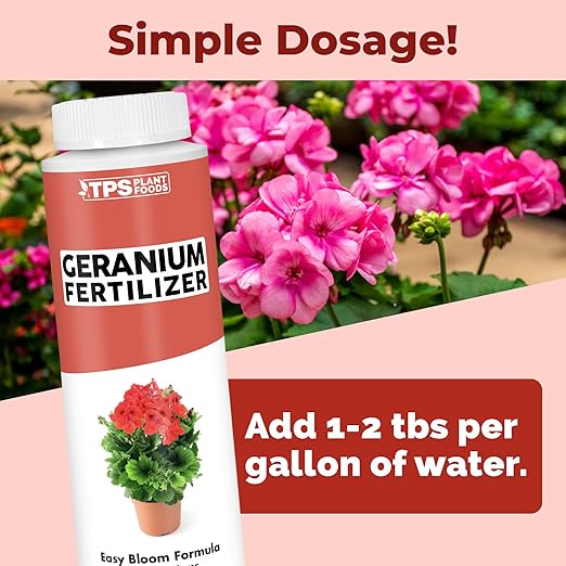 Geranium Fertilizer – Liquid Plant Food for Vibrant Blooms, Stronger Roots & Healthy Growth, 8 oz