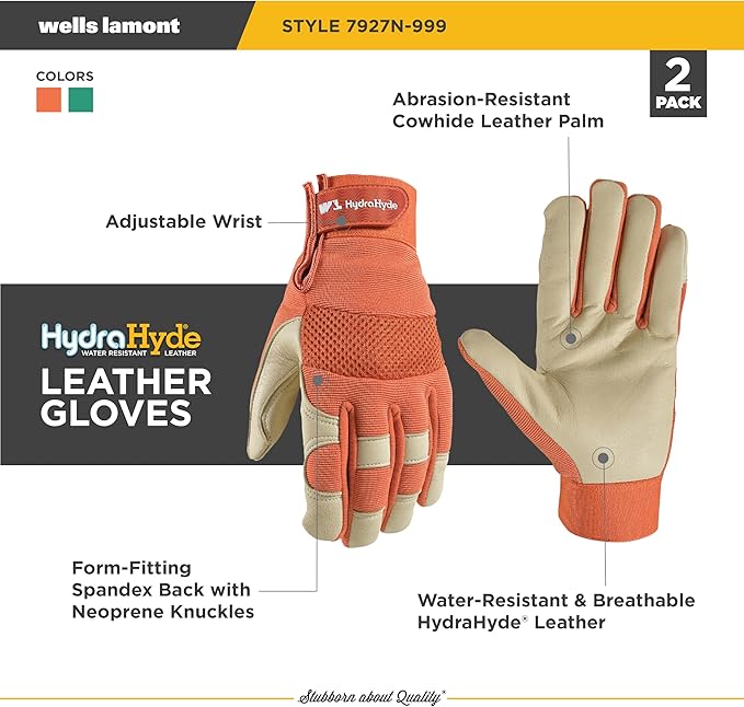 Wells Lamont Women's Hybrid Work/Gardening Gloves