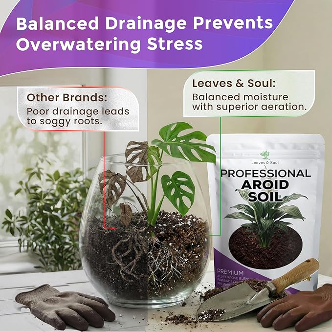 Professional Aroid Soil | Premium All Purpose Blend | Extra Large 8.2 Quarts | Ready to Use for Indoor Plants | Peat Moss, Coco Coir, Perlite, Dolomite