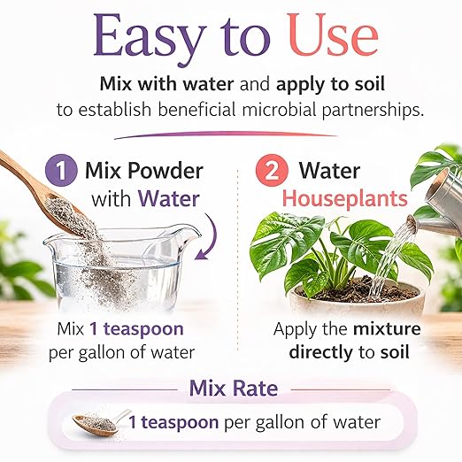 Plant Boss Mycorrhizal Fungi Root Booster – Premium Mycorrhizae for Houseplants, Flowers & Garden Plants – Improves Root Growth, Nutrient Uptake & Plant Health – 4 oz