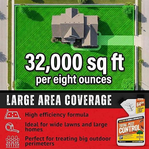 Ike's Total Pest Control Concentrate - 7.9% Bifenthrin Indoor/Outdoor Insect Killer - Pint Liquid