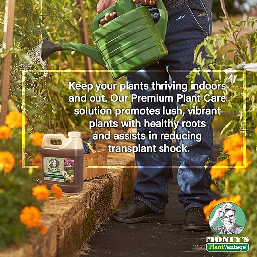PlantVantage Premium Indoor and Outdoor Plant Food – NPK Fertilizer (4-15-12) with Zinc & Iron, Liquid Fertilizer for Vegetables, House Plant, & Trees - Indoor and Outdoor Plant Fertilizer – 32 oz