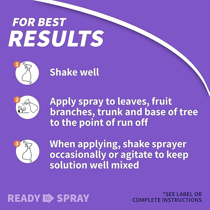 Bonide Fruit Tree & Plant Guard, 16 oz Ready-to-Spray Insect & Disease Control for Trees, Shrubs and Flowers