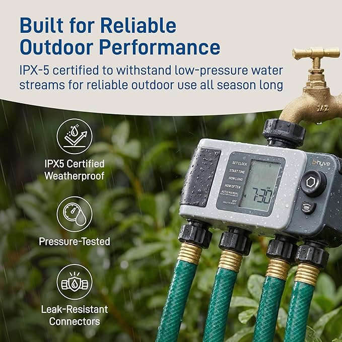 Orbit 24634 B-hyve XD 4-Port Smart Hose Watering Timer