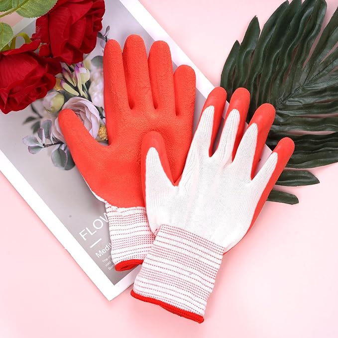 Gardening Gloves for Women Thorn Proof, Ladies Garden Gloves, Breathable Rubber Coated Yard Work Gloves