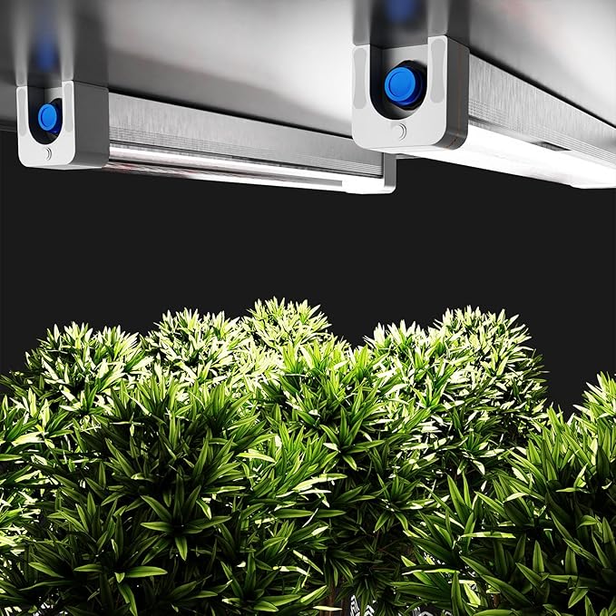 RDJ Bouns Under Canopy LED Grow Lights Bar, 120W Full Spectrum with 660nm & Far Red, High Waterproof IP65, Daisy Chain Dimming, 46 Inch, Undercanopy Grow Lighting for Hydroponic Growing (U120)
