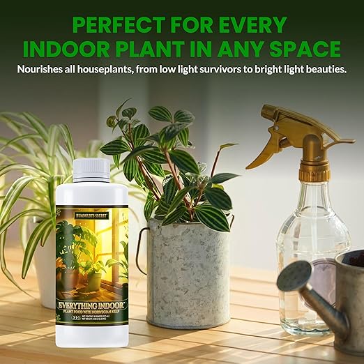 Humboldts Secret Everything Indoor Plant Food | 3-3-3 All Purpose Liquid Fertilizer with Norwegian Kelp | Supports Growth and Strong Roots | Nutrients for Houseplants & Indoor Plants | 8 Ounce