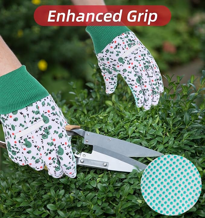 4 Pairs Womens Garden Gloves for Women, Gardening Gloves Women (Multicolor)