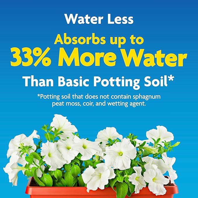 Miracle-Gro Moisture Control Potting Mix - Plant Soil for Container Plants, Protects Against Over- and Under-Watering, 16 qt. (2-Pack)