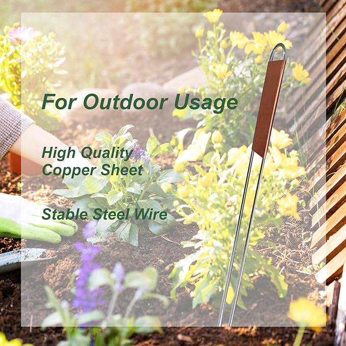 50 Pieces Metal Plant Labels 11.8 Inch Copper Metal Plant Tags Garden Label Markers Outdoor Planting Garden Markers for Plants Vegetables Herb Seedlings Flowers