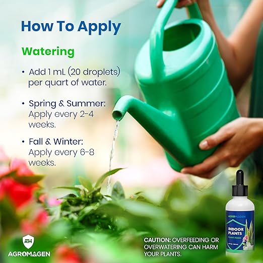 AgroMagen Indoor Plant Food with Essential Nutrients & Chelated Micronutrients, Liquid Fertilizer 4 fl.oz.